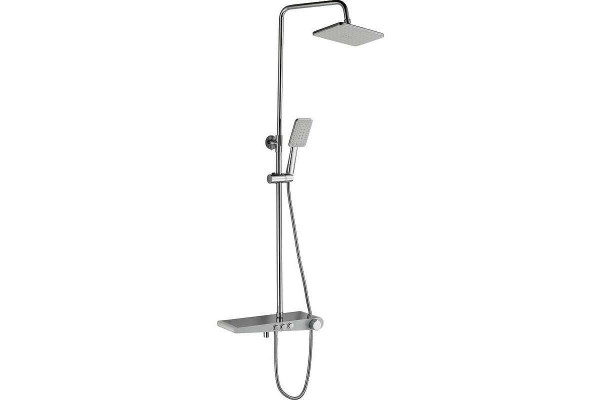 Душевая стойка Haiba HB2419, белый, шланг 150 см, 3 режима