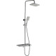 Душевая стойка Haiba HB2419, белый, шланг 150 см, 3 режима