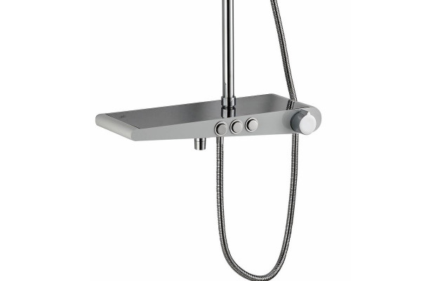 Душевая стойка Haiba HB2419, белый, шланг 150 см, 3 режима