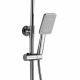 Душевая стойка Haiba HB2419, белый, шланг 150 см, 3 режима