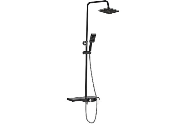 Душевая стойка Haiba HB2420, черный, 3 режима