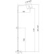 Душевая стойка Haiba HB2420, черный, 3 режима