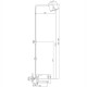 Душевая стойка Haiba HB2424, хром, 1 режим