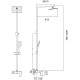 Душевая стойка Haiba HB24803-7, черный, 1 режим