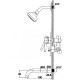 Душевой комплект встраиваемый Haiba HB80297-2, хром, 1 режим