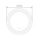 Зеркало с LED подсветкой Haiba HB662, 60x60 в современном стиле