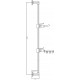 Душевая штанга Haiba HB8009 хром, 72 см
