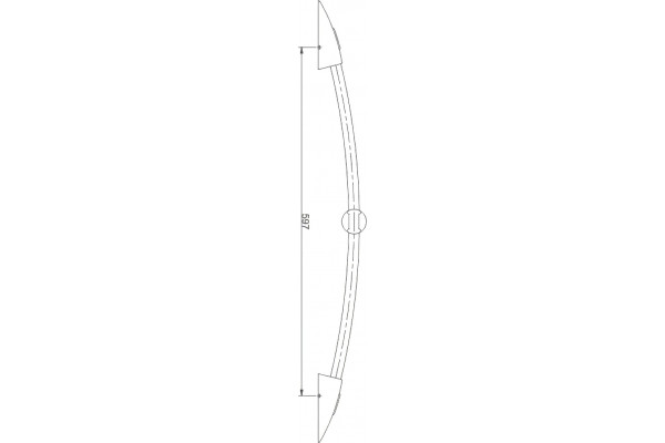 Душевая штанга Haiba HB8004 хром, 59.7 см
