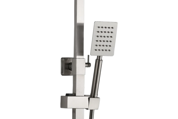 Душевая стойка Haiba HB24815 сталь штанга 142.4 см, шланг металлический 150 см
