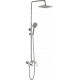 Душевая стойка Haiba HB23505-8 белая штанга 122.7 см, шланг металлический 150 см