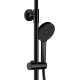 Душевая стойка Haiba HB24590-7 черная матовая цвет черный, штанга 125.4 см