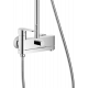 Душевая стойка Haiba HB24590 хром штанга 125.4 см, шланг металлический 150 см, 3 режима