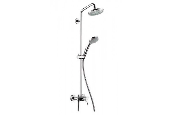 Душевая стойка Hansgrohe Croma 100  хром, штанга 99.3 см, шланг 160 см