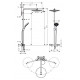 Душевая стойка Hansgrohe Raindance Select S S300 2jet Showerpipe штанга 107.5 см, шланг 160 см