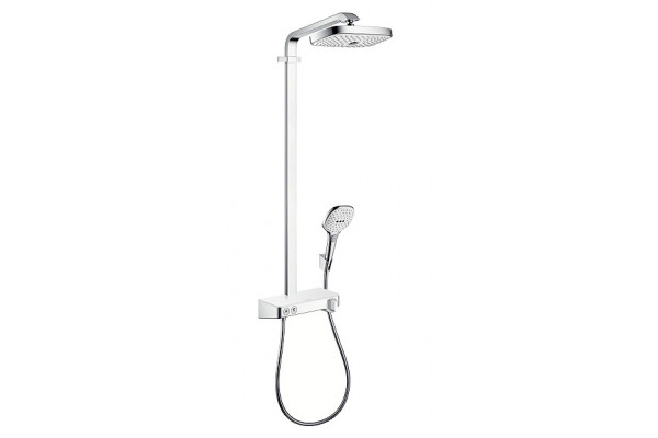 Душевая стойка Hansgrohe Raindance Select E 300 2jet Showerpipe штанга 110 см, шланг 160 см