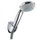 Душевой гарнитур Hansgrohe Crometta 85 Variojet Porter хром, шланг силиконовый 160 см
