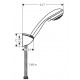 Душевой гарнитур Hansgrohe Crometta 85 Variojet Porter хром, шланг силиконовый 160 см