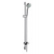 Душевой гарнитур Hansgrohe Croma 100 1jet Unica хром, штанга 95.8 см