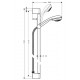Душевой гарнитур Hansgrohe Crometta 85 Vario Unica Crometta хром, штанга 90 см