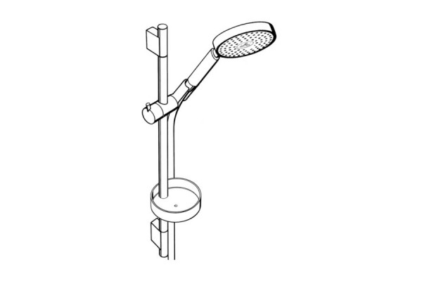 Душевой гарнитур Hansgrohe Raindance S 100 Air 3jet Unica хром, штанга 71.8 см