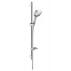 Душевой гарнитур Hansgrohe Raindance Select E 150 Unica хром, штанга 100.8 см