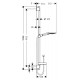 Душевой гарнитур Hansgrohe Raindance Select S 120 3iet  хром, штанга 100.8 см