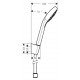 Душевой гарнитур Hansgrohe Croma Select S Vario шланг 160 см, 3 режима