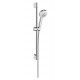 Душевой гарнитур Hansgrohe Crometta 100 Multi  штанга 66.9 см, шланг 160 см