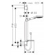 Душевой гарнитур Hansgrohe Raindance Select E 120  хром, штанга 71.8 см
