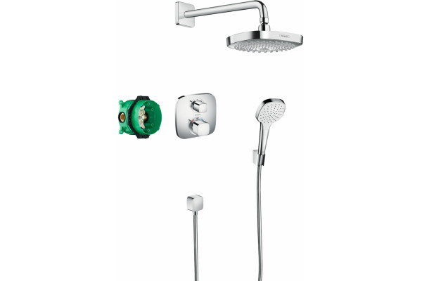 Душевой комплект Hansgrohe Croma Select E 27294000 хром, шланг 125 см