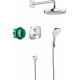 Душевой комплект Hansgrohe Croma Select E 27294000 хром, шланг 125 см