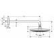 Верхний душ Hansgrohe Raindance Select S 240 2jet  хром, размер 39 см
