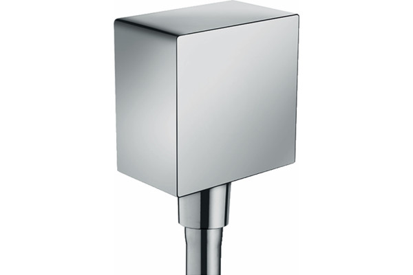 Шланговое подключение Hansgrohe Fixfit Square 26455000 хром,  в современном стиле