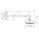 Верхний душ Hansgrohe Raindance Select E 300 2jet  хром, размер 47 см