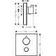 Термостат Hansgrohe ShowerSelect 15735600 для душа термостат,  в стиле hi-tech