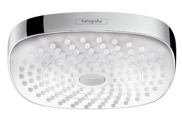Верхний душ Hansgrohe Croma Select E 180 белый/хром размер 18.7 см, 2 режима