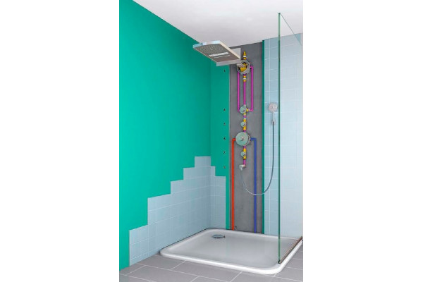 Верхний душ Hansgrohe Raindance Rainfall 180 AIR 2jet 28433000 хром в стиле hi-tech