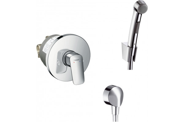 Гигиенический душ Hansgrohe 32129000 со смесителем хром,  в современном стиле