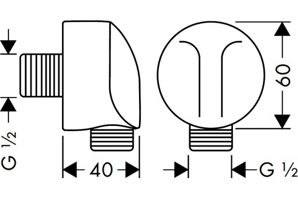 Гигиенический душ Hansgrohe 32129000 со смесителем хром,  в современном стиле