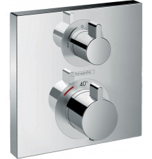 Термостат Hansgrohe Ecostat Square 15714000 для ванны с душем, термостат, хром
