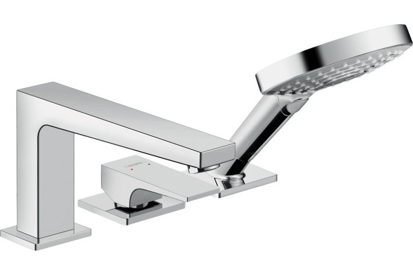 Смеситель Hansgrohe Metropol 32550000 на борт ванны однорычажный, хром