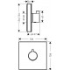 Термостат Hansgrohe ShowerSelect Highflow 15734400 термостат,  в стиле hi-tech