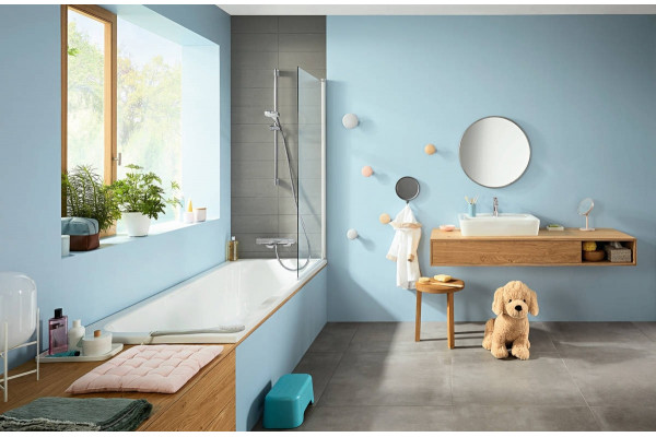 Термостат Hansgrohe Ecostat E 15774000 для ванны с душем, термостат, хром