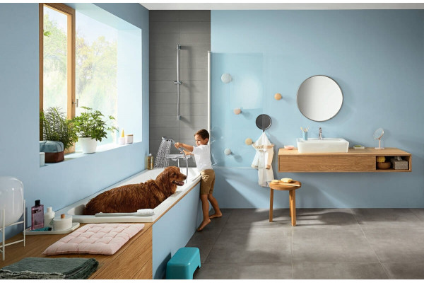 Термостат Hansgrohe Ecostat E 15774000 для ванны с душем, термостат, хром
