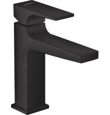 Смеситель Hansgrohe Metropol 32507670 для раковины, с донным клапаном Push-Open, однорычажный, черный