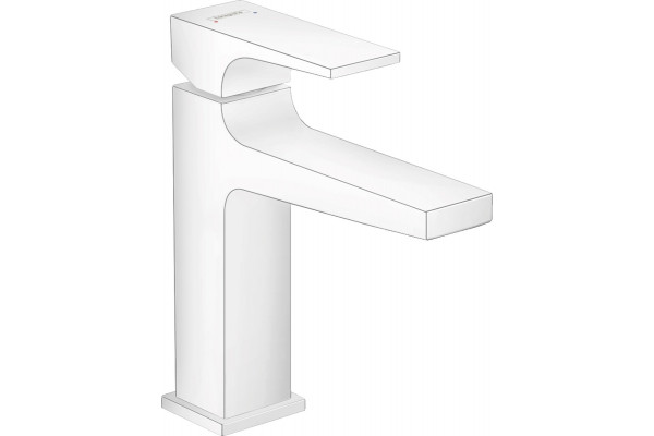 Смеситель Hansgrohe Metropol 32507700 для раковины, с донным клапаном Push-Open, однорычажный, белый
