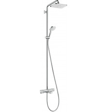 Душевая стойка Hansgrohe Croma 27687000 для ванны с душем, с термостатом, хром, штанга 143.5 см