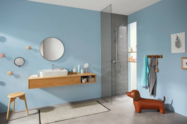 Душевая стойка Hansgrohe Croma 27630000 для душа, с термостатом, хром, штанга 110.5 см