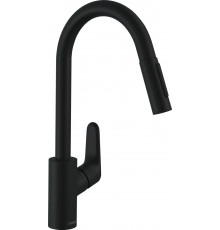 Смеситель Hansgrohe Focus 31815670 для кухонной мойки однорычажный, черный