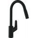 Смеситель Hansgrohe Focus 31815670 для кухонной мойки однорычажный, черный